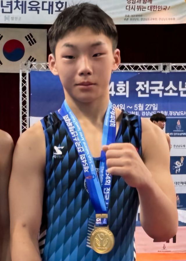 레슬링 자유형 55㎏급 금메달 김지훈. 수성중 제공
