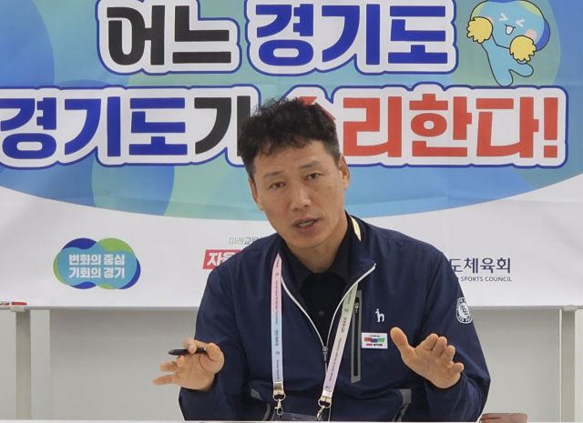 김동권 경기도선수단 총감독. 임창만기자