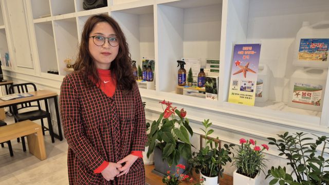 지난 19일 수원특례시 꿈이룸샵에서 만난 노연정 예원에코 대표. 금유진기자