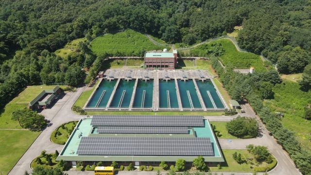 청계 통합정수장. 안양시 제공.