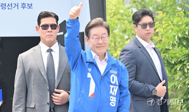 이재명 대선 후보, 평택 배다리생태공원에서 평택•안성•오산 합동 유세 [포토뉴스]