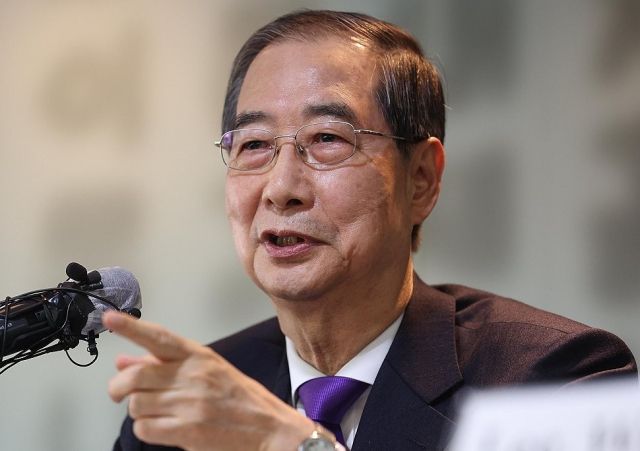 한덕수 무소속 대선 예비후보. 연합뉴스