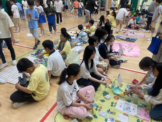 하남시 감일초, 아나바다 축제 성료. 감일초 제공