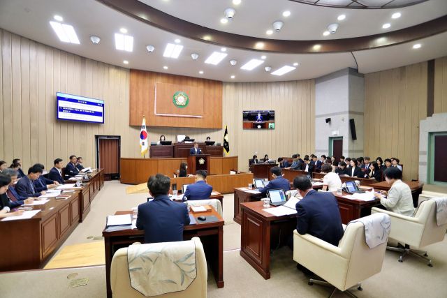 제312회 의왕시의회 제1차 정례회 모습. 의왕시의회 제공