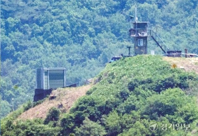 방송을 중단한 접경지역의 남북 확성기. 경기일보 DB