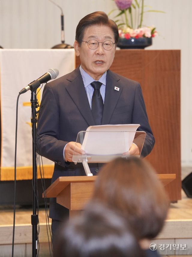 이재명 대선 후보, 정치 고향 성남에서 기자회견 [포토뉴스]