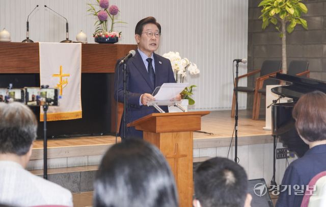 이재명 대선 후보, 정치 고향 성남에서 기자회견 [포토뉴스]