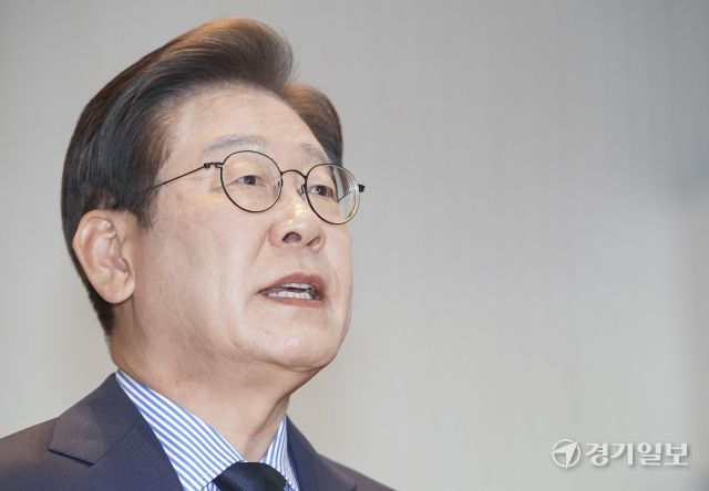 이재명 대선 후보, 정치 고향 성남에서 기자회견 [포토뉴스]