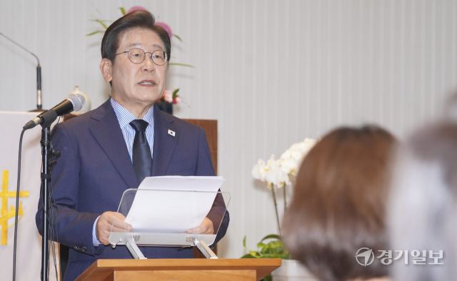 이재명 대선 후보, 정치 고향 성남에서 기자회견 [포토뉴스]