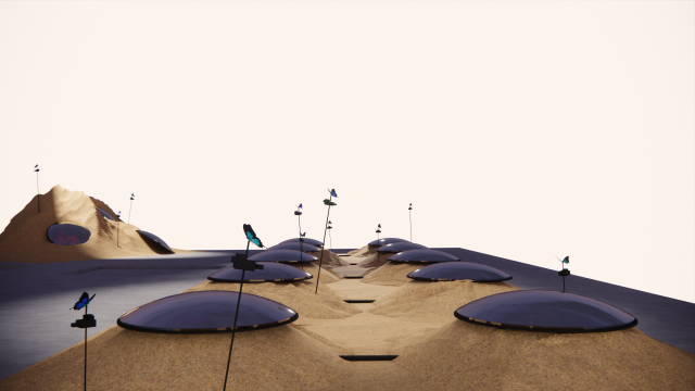 ‘Ancient Future: 오래된 미래-2225년에서 온 초대장’ 전시 전경. ㈜에클랏 홀딩스 제공