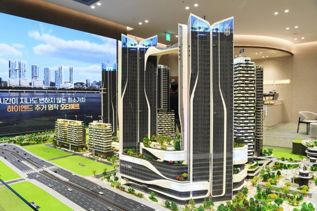 ‘오티에르 용산’ 모형도. 포스코이앤씨