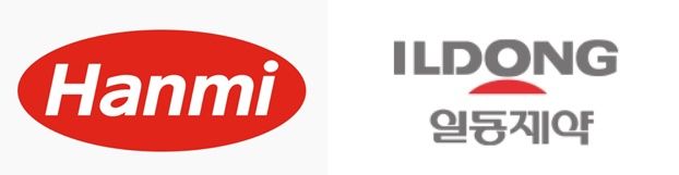 한미약품 CI(왼쪽), 일동제약 CI(오른쪽). 각사 홈페이지