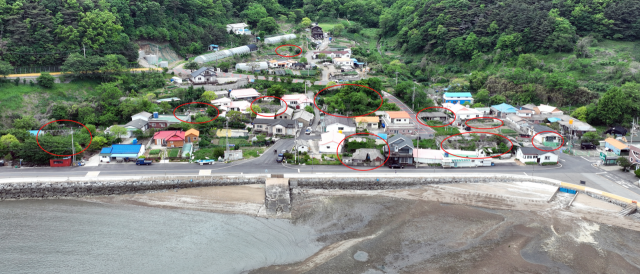 25일 오전 인천 옹진군 덕적도 북리 곳곳에 사람이 살지 않는 빈집과 빈 상가들이 방치 중이다. 조병석기자