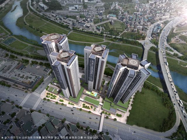 해링턴 스퀘어 리버파크 조감도. 효성중공업 제공