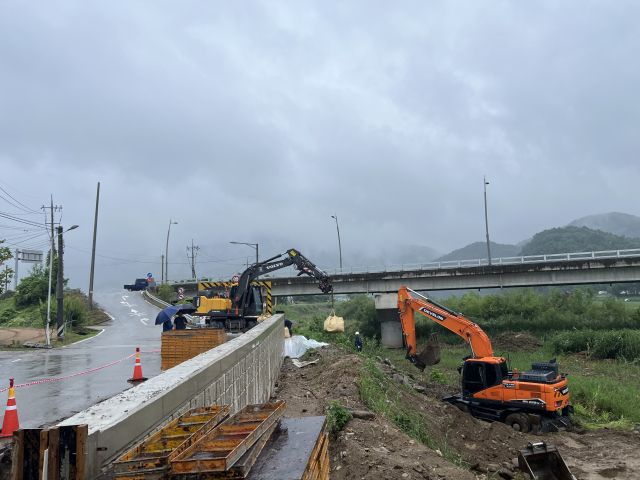 양평 흑천 보강공사. 경기도 제공