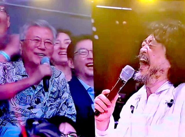 진보 성향 유튜브 채널 '김어준의 겸손은 힘들다' 진행자 김어준씨가 기획한 토크콘서트에 문재인 전 대통령과 김민석 국무총리 후보자 등 여권 유력 인사가 총출동 했다. DC인사이드 캡처