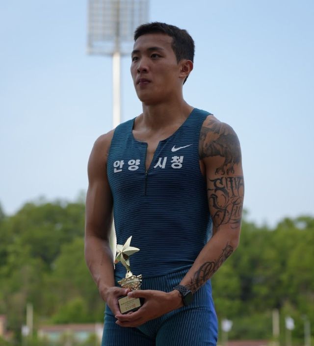 남자 일반부 400m서 시즌 2관왕에 오른 배건율.안양시청 제공