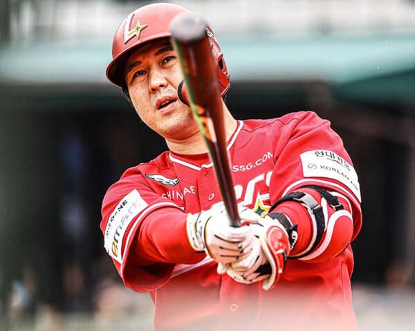 2025 KBO 올스타전 팬 투표 1차 중간 집계에서 드림올스타 3루수 부문 1위를 기록한 SSG 랜더스 최정.SSG 랜더스 제공