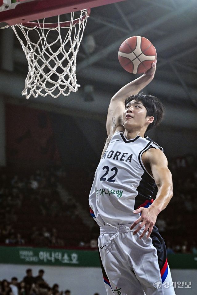 대한민국 남자농구 대표팀, 일본과의 평가전에서 91-77로 승리 [포토뉴스]