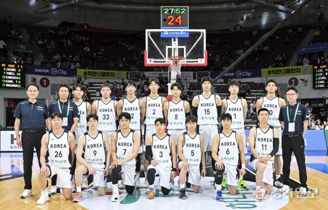 대한민국 남자농구 대표팀, 일본과의 평가전에서 91-77로 승리 [포토뉴스]