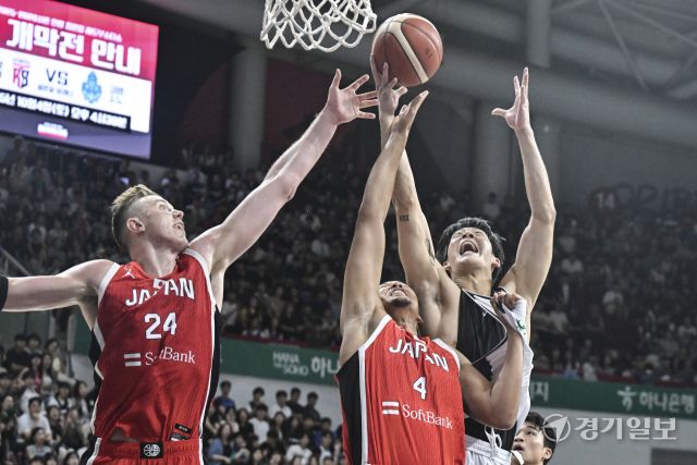 대한민국 남자농구 대표팀, 일본과의 평가전에서 91-77로 승리 [포토뉴스]