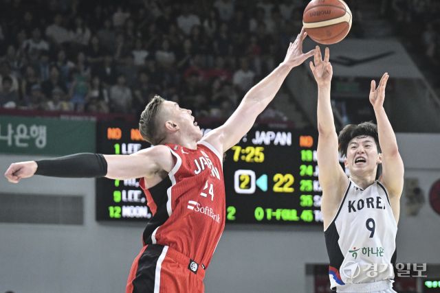 대한민국 남자농구 대표팀, 일본과의 평가전에서 91-77로 승리 [포토뉴스]