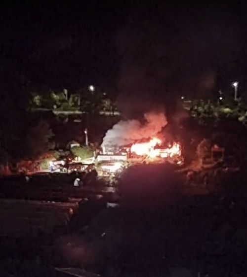 남양주 별내면 물품창고 화재 현장. 연합뉴스