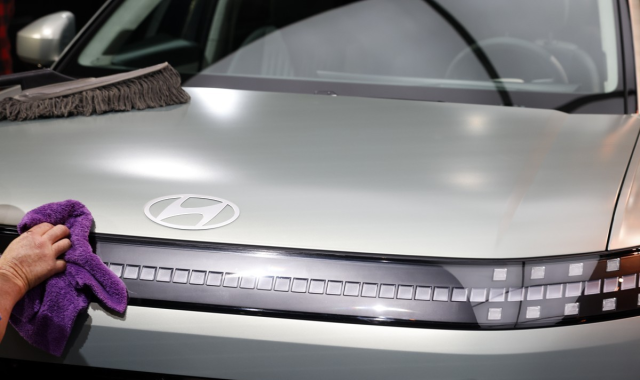 LA 오토쇼에 전시된 현대차 아이오닉9. 연합뉴스