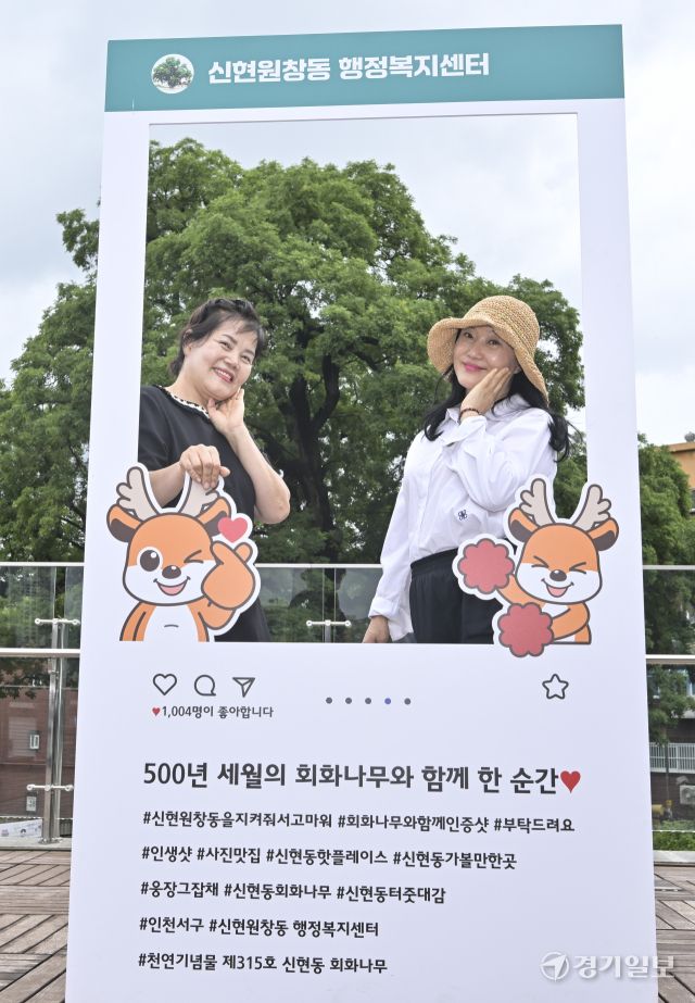 인천 서구, 500여년된 나무를 기리기 위한 신현동 회화나무길 명예도로명 부여 [포토뉴스]