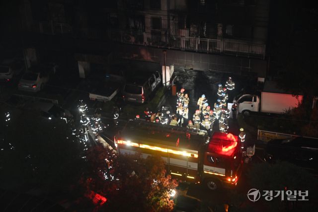 광명 소하동 아파트 화재 현장 [포토뉴스]