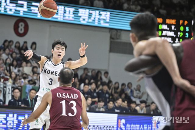 대한민국 남자농구 대표팀, 카타르와 평가전에서 90-71로 승리 [포토뉴스]