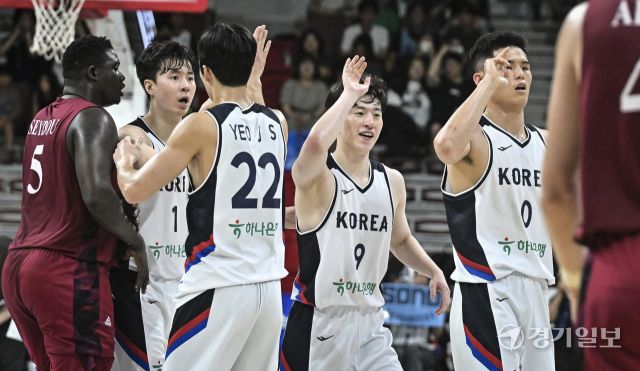대한민국 남자농구 대표팀, 카타르와 평가전에서 90-71로 승리 [포토뉴스]