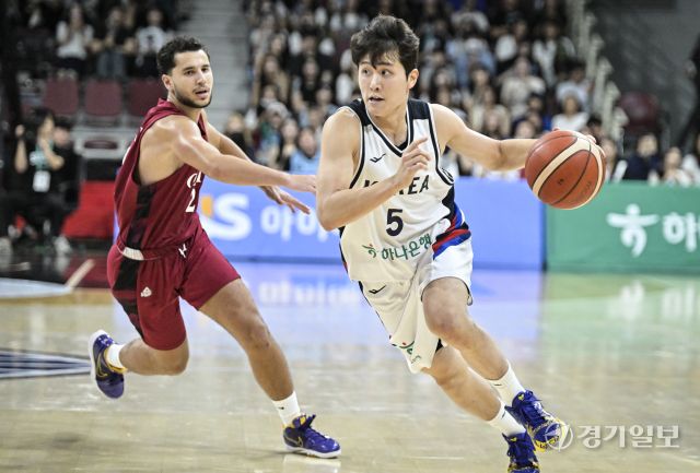 대한민국 남자농구 대표팀, 카타르와 평가전에서 90-71로 승리 [포토뉴스]