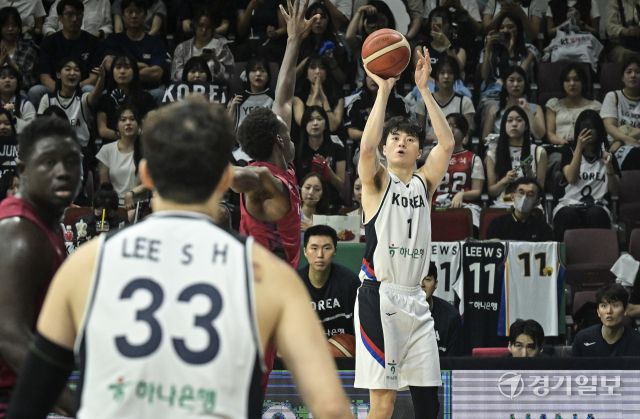 대한민국 남자농구 대표팀, 카타르와 평가전에서 90-71로 승리 [포토뉴스]