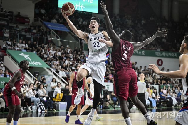 대한민국 남자농구 대표팀, 카타르와 평가전에서 90-71로 승리 [포토뉴스]