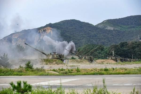 인천 옹진군에서 군 훈련을 하고 있다. 옹진군 제공