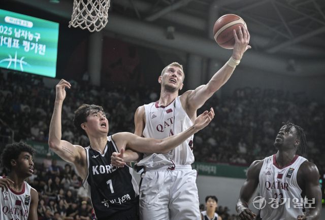 대한민국 남자농구 대표팀, 카타르와의 평가전 2차전에서 95-78로 승리 [포토뉴스]