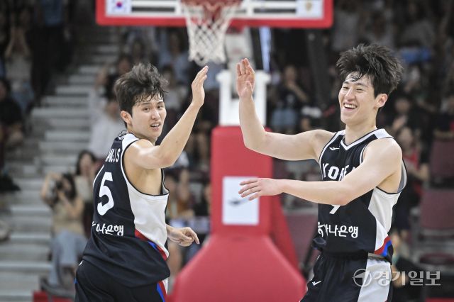 대한민국 남자농구 대표팀, 카타르와의 평가전 2차전에서 95-78로 승리 [포토뉴스]