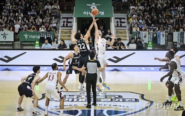 대한민국 남자농구 대표팀, 카타르와의 평가전 2차전에서 95-78로 승리 [포토뉴스]