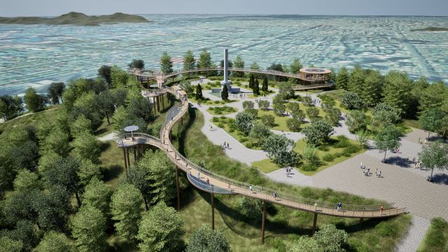 인천 미추홀구 숭의동 수봉공원 스카이워크 조감도. 미추홀구 제공