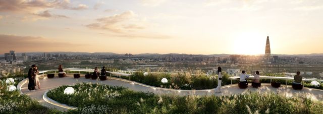 루프탑 정원 ‘더 피크 가든’ 모습. 삼성물산