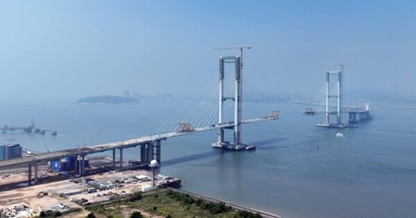인천 제3연륙교 건설 현장. 경기일보DB