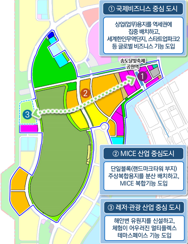 송도 랜드마크시티 개발계획 변경안. 인천경제청 제공