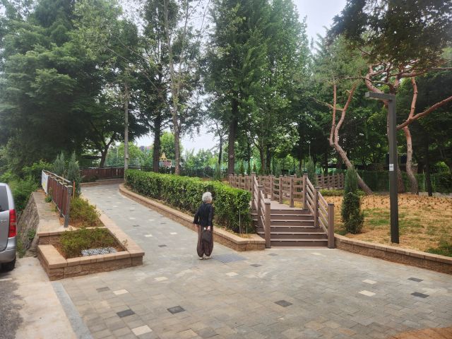 인천 남동구가 구월어린이공원에 휴게 쉼터를 조성했다. 남동구 제공