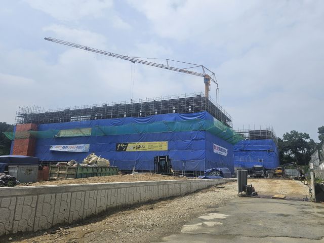내년 3월 개교를 목표로 공사중인 경기오산소프트웨어고등학교. 경기도교육청 제공