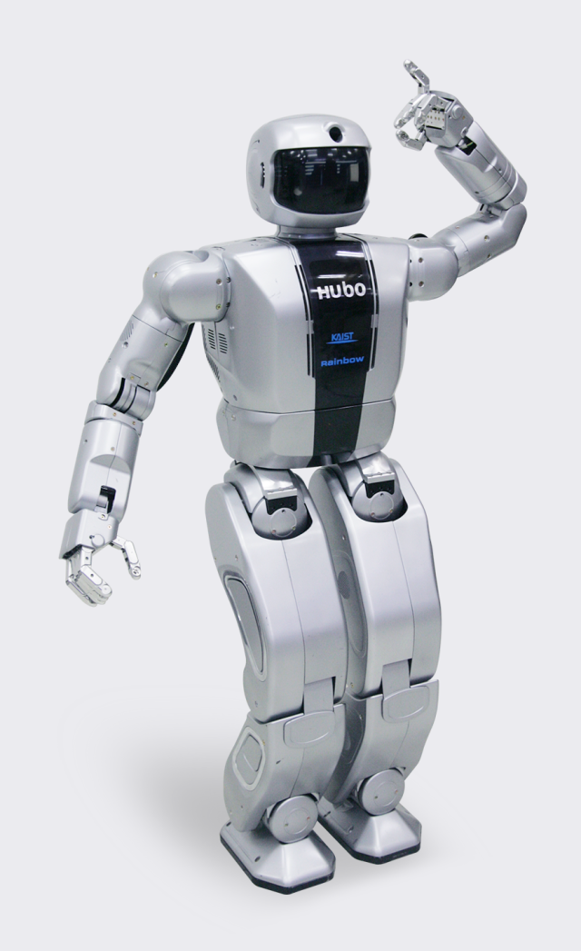 레인보우로보틱스의 이족보행 로봇 휴보2. 레인보우로보틱스