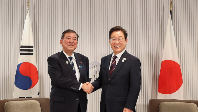 이재명 대통령과 이시바 일본 총리. 연합뉴스