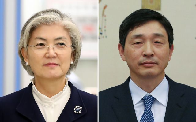 주미대사로 내정된 강경화 전 외교부 장관(왼쪽), 주일대사로 내정된 이혁 전 주베트남 대사(오른쪽). 연합뉴스