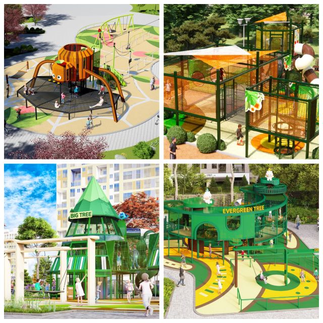 전면 리모델링 중인 하남시 어린이공원 5곳. 하남시 제공