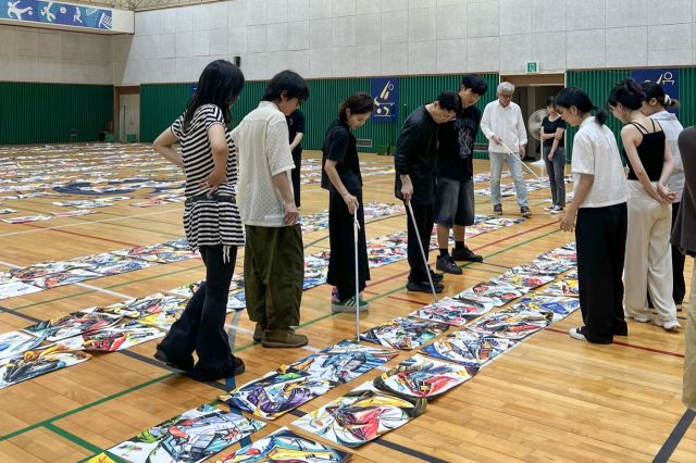 한세대학교 디자인실기대회 심사위원들이 참가자들의 작품을 심사하고 있다. 한세대 제공